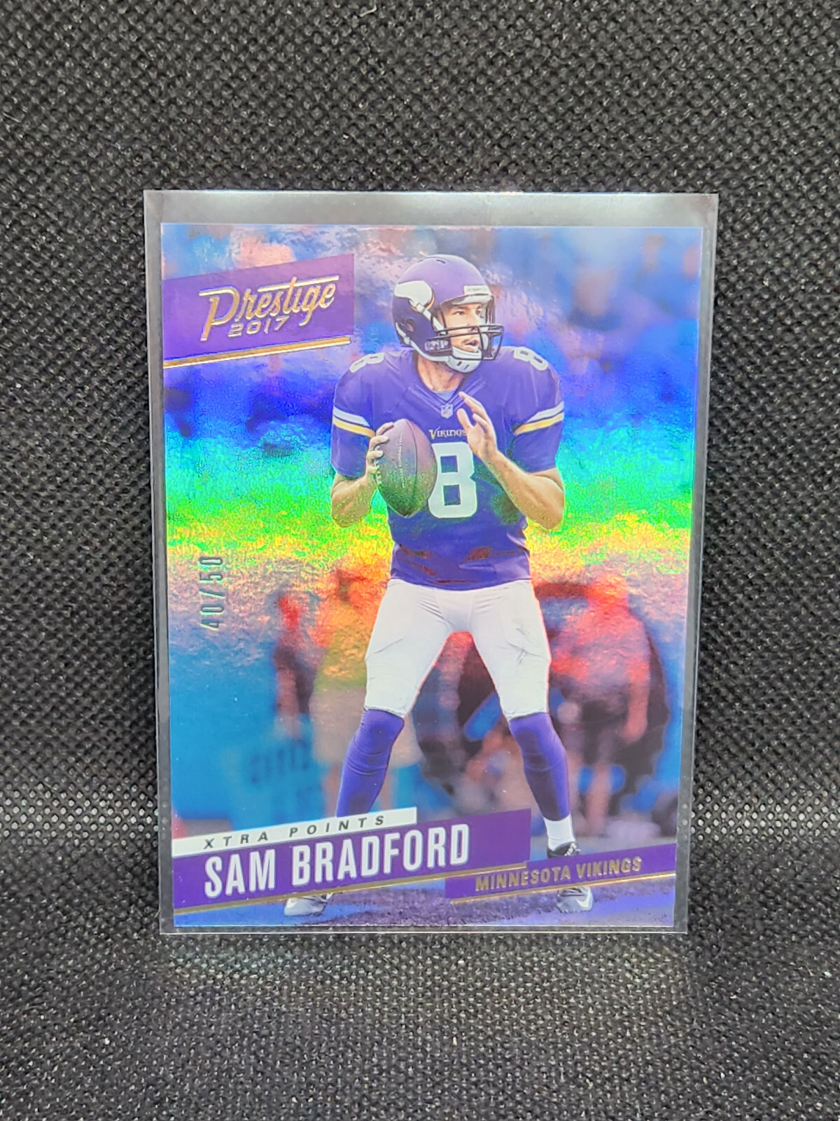 2017 Prestige #200 Sam Bradford 40/50 XTRA POINTS GOLD FOIL (H5)