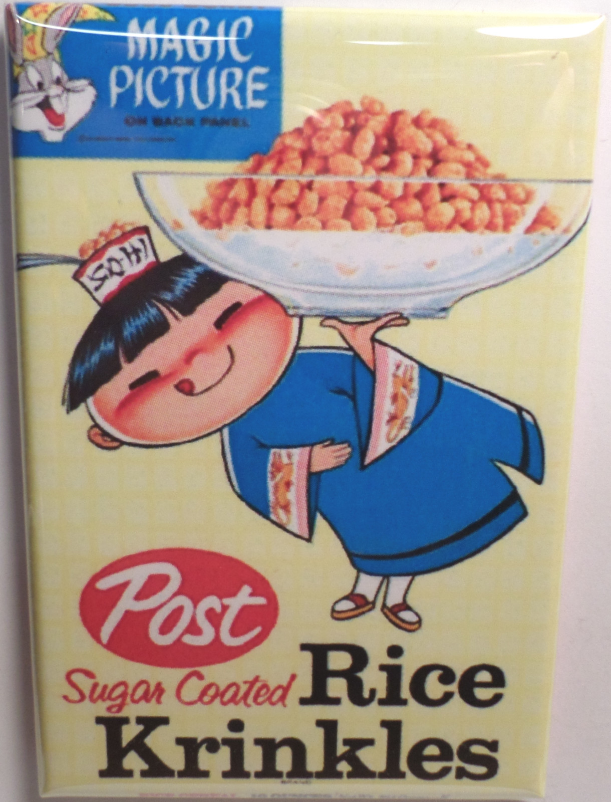 Sugar Rice Krinkles Vintage Cereal Box 2" x 3" Refrigerator or Locker
