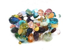 Boho Multi Gemstone Stretch Wrap Bracelet Faceted Crystal Colorful Beaded NEW