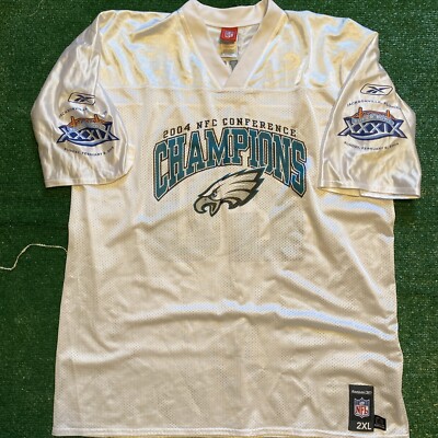 Vintage Rare ! Philadelphia Eagles Brian Dawkins 2004 NFC Champions Jersey XXL