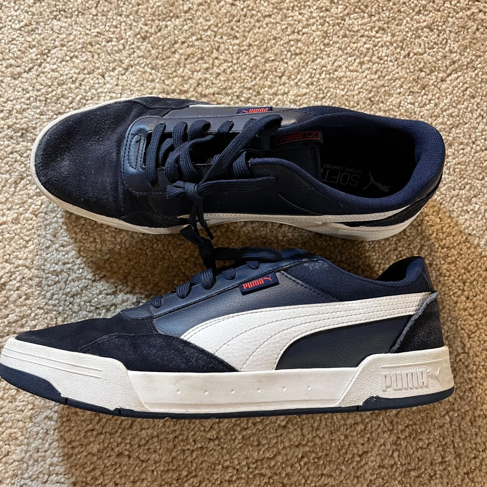 Scarpe da ginnastica blu casual Puma C Skate 373029 04 taglia 11 5