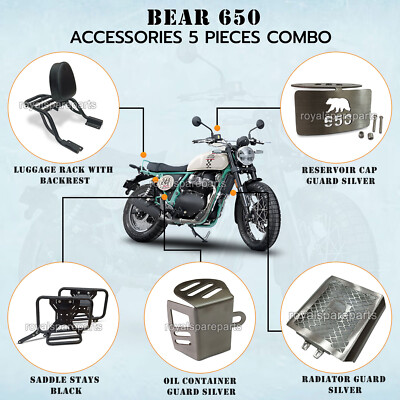Passend Für Royal Enfield Bear 650 5 PCS ACCESSORIES KOMBO