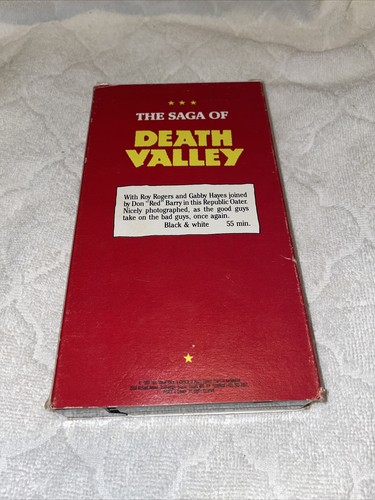 The Saga Of Death Valley Vintage Vhs 1985 Inter Global Video Free Shipping - Picture 2 of 6