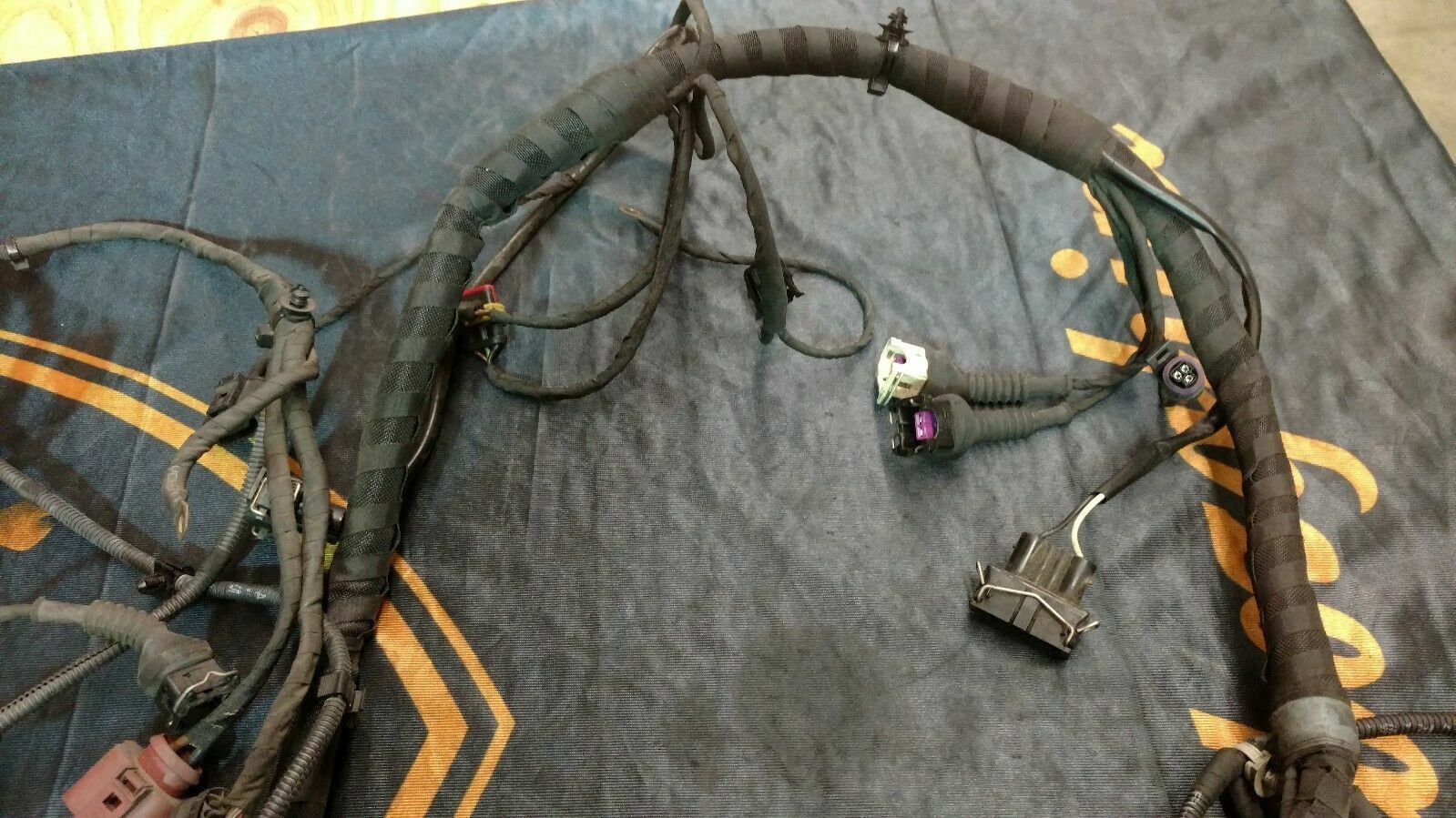 LAMBORGHINI MURCIELAGO LP640 PASSENGER RIGHT SIDE WIRING HARNESS OEM, 410971174E