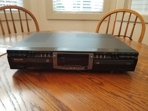 Philips CDR200 Dual Deck Recorder Remote 5 Unused CDs Cords Box READ DESCRIPTION - Picture 13 of 22