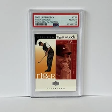 2001 Upper Deck Tiger Woods TigerJam IV PROMO PSA 8