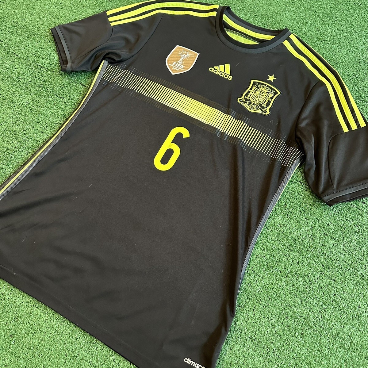 Adidas Spain #6 A. Iniesta 2014 Away Soccer Jersey (S/M) | eBay