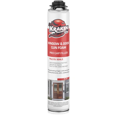 Kraken Bond PRO Window & Door Low Exp Gap Filler Gun Foam 32oz 1Pk Gun Not Incl