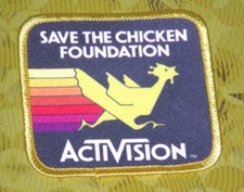 Atari Video Game Vintage 80's Activision Award Patch -- Freeway Save the Chicken