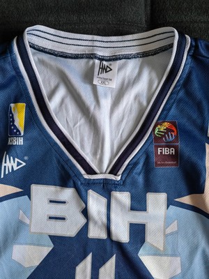Maillot Basketball Bosnie #11 Aida Kalusic - Taille 2XL - Bleu - Occasion