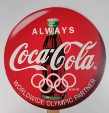 Coca Cola Fan Original Vintage 1996 Atlanta Olympics Paralympics Blaze 