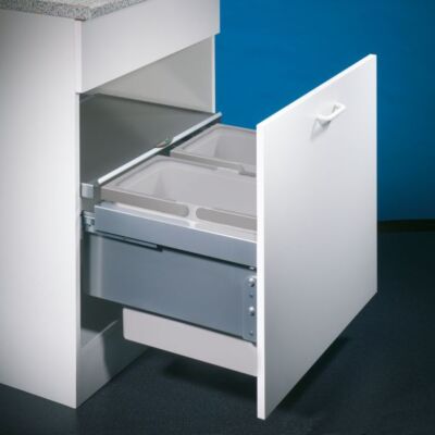 Cox  Base 360 S/600-2, waste collector with front pull-out system, light grey, H 360 mm