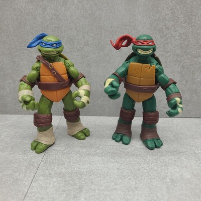 2012 Viacom Teenage Mutant Ninja Turtles Action Figures 5'' Leonardo And Raphael 