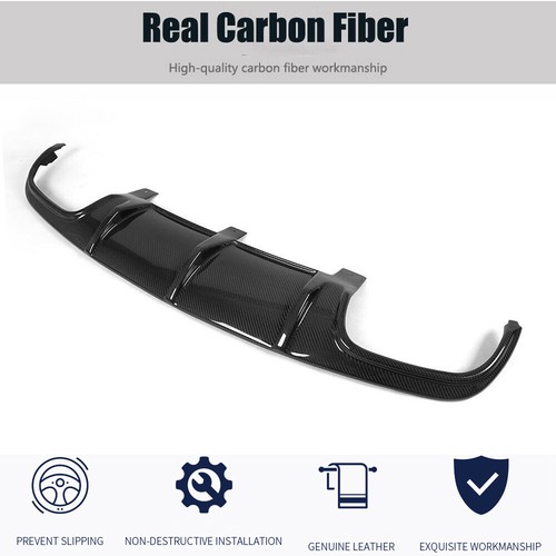 Carbon Fiber Rear Bumper Diffuser Lip For Mercedes Benz W204 C63 2009-2011 - Picture 5 of 12