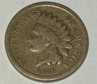 1860 Pointed Bust Indian Cent Penny