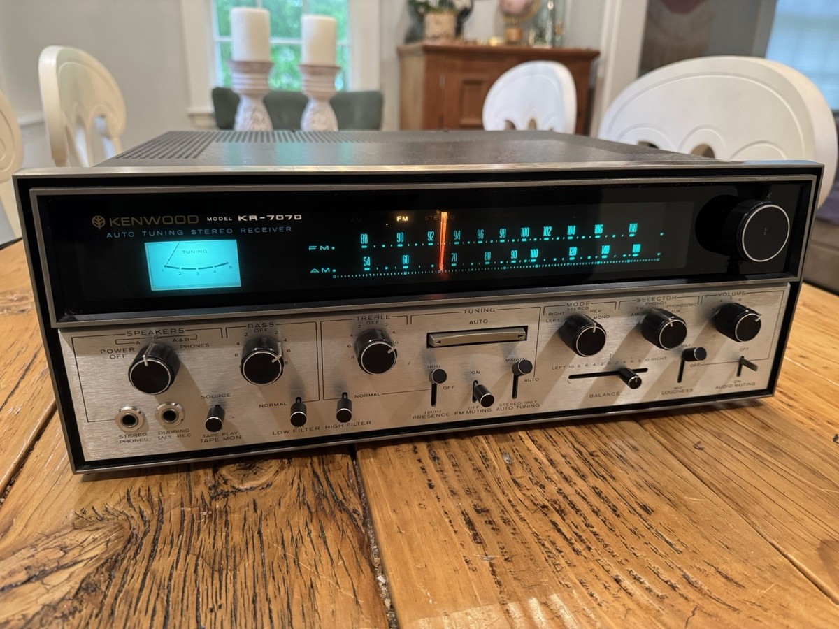 Kenwood KR-7070 AM/FM Stereo Receiver For Repair, Parts, or