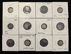 Estate lot of 12 Silver LIBERTY SEATED HALF DIMES 1840, 1850s 1961 & 1873