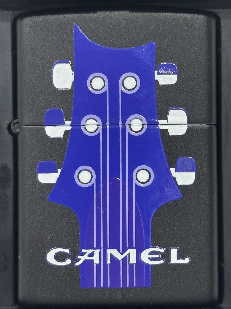 1996 Zippo CAMEL 6 String Purple Guitar Neck Vintage Zippo Camel