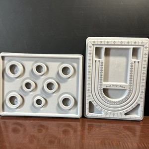 Bead Design Board Beading Tray Organiser Anti Roll Bead Tray X2, Felted