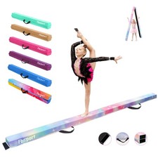 8ft Balance Beam Folding Gymnastics Beam Foam Balance Floor Beam Equipment fo...