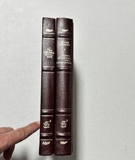 Oxmoor House Antique American Cookbooks 2-Vol Faux Leather Gilt Edges VG