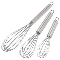 Westmark 3 Schneebesen, LäNgen: 17/23/28 Cm, Rostfreier Edelstahl, Silber