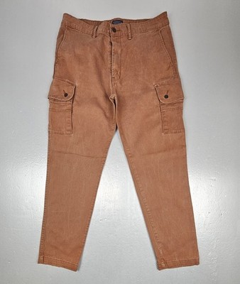 Levis Strauss Pants Mens 34x32 Slim Tapered Cargo Rust Casual Utility 479360001