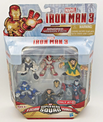 Marvel Super Hero Squad Iron Man 3 Armored Mission Pack  w/ 6 figures NISP