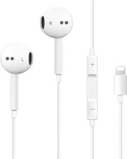 Lightning Wired Earphones for iPhone 14 13 12 11 Pro Max iPad iOS with Mic