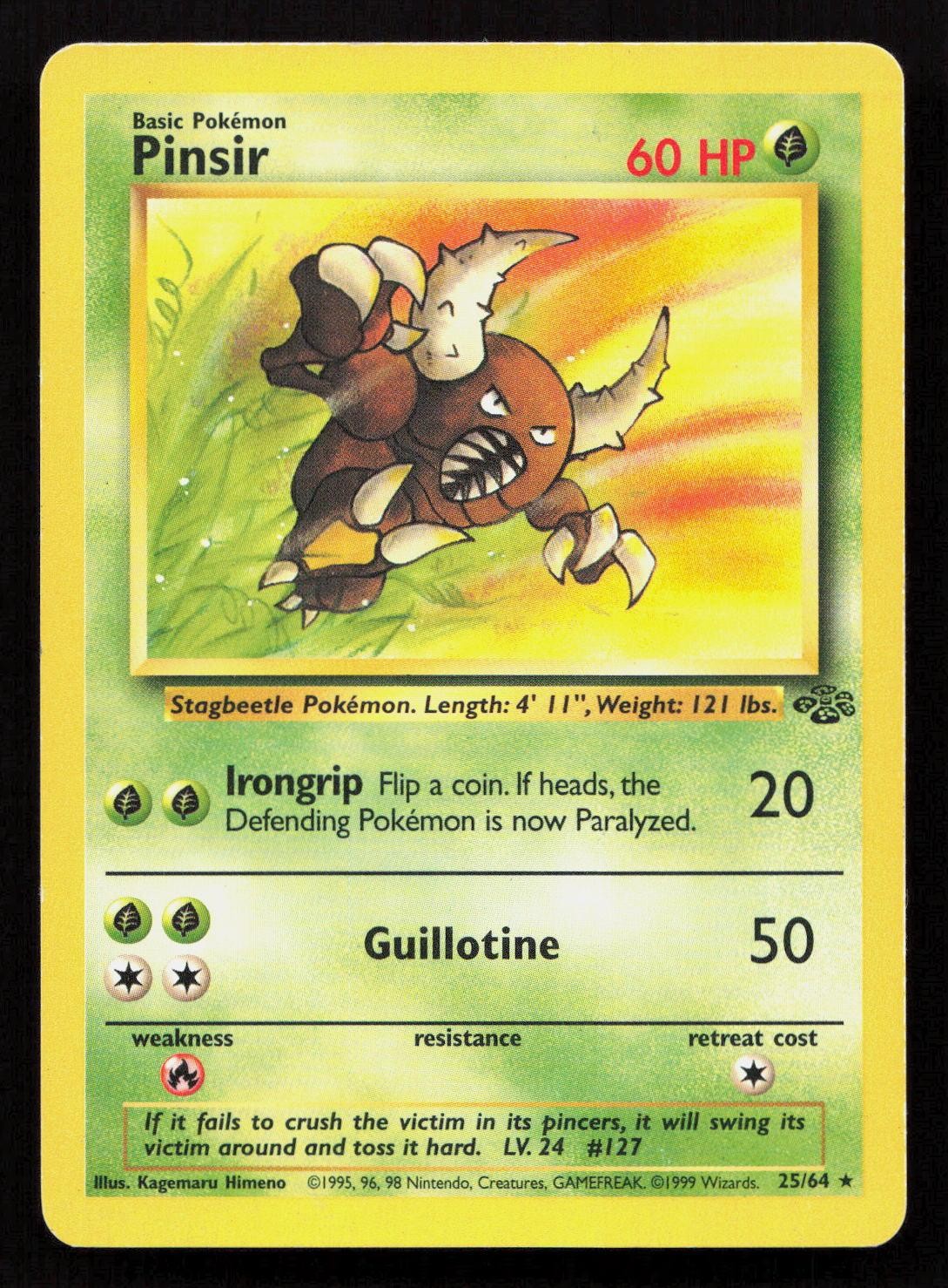 Pokemon PINSIR 25/64 JUNGLE Unlimited