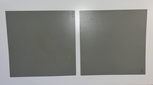 LEGO GROSSE PLATTE GRUNDPLATTE GRAU 48 x 48 NIETENBRETT X2