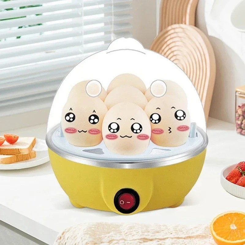 Electric Egg Cooker Single Egg Boiler Mini Steamer Kitchen Steamed Rapid