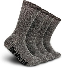 Mens Merino Wool Hiking Cushion Socks Thermal Warm Boot Socks
