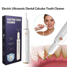 Electric Ultrasonic Tooth Cleaner Set Tartar Plaque Remover Dental Whiten Scaler