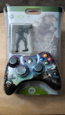 HALO 3 CONTROLLER SPARTAN WITH MINI ACTION FIGURE XBOX 360 Sealed *Box damaged*