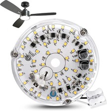 4 Inch 18w Universal Ceiling Fan Light Kit, 6000K 1800LM 120V LED Ceiling Fan Li