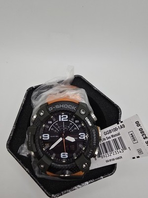 G-SHOCK MUDMASTER 55mm Carbon Case Orange Strap Men's Watch - (GGB100-1A9)