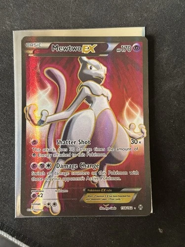 Pokémon TCG Mewtwo EX Holo Full Art Ultra Rare Card 158/162