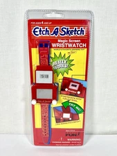 Vintage 1995 Etch A Sketch Magic Screen Wrist Watch Brand New Sealed Rare Toy