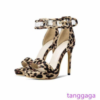 Womens Faux Suede Stilettos Sandal High Heel Pumps Shoes Plus Size