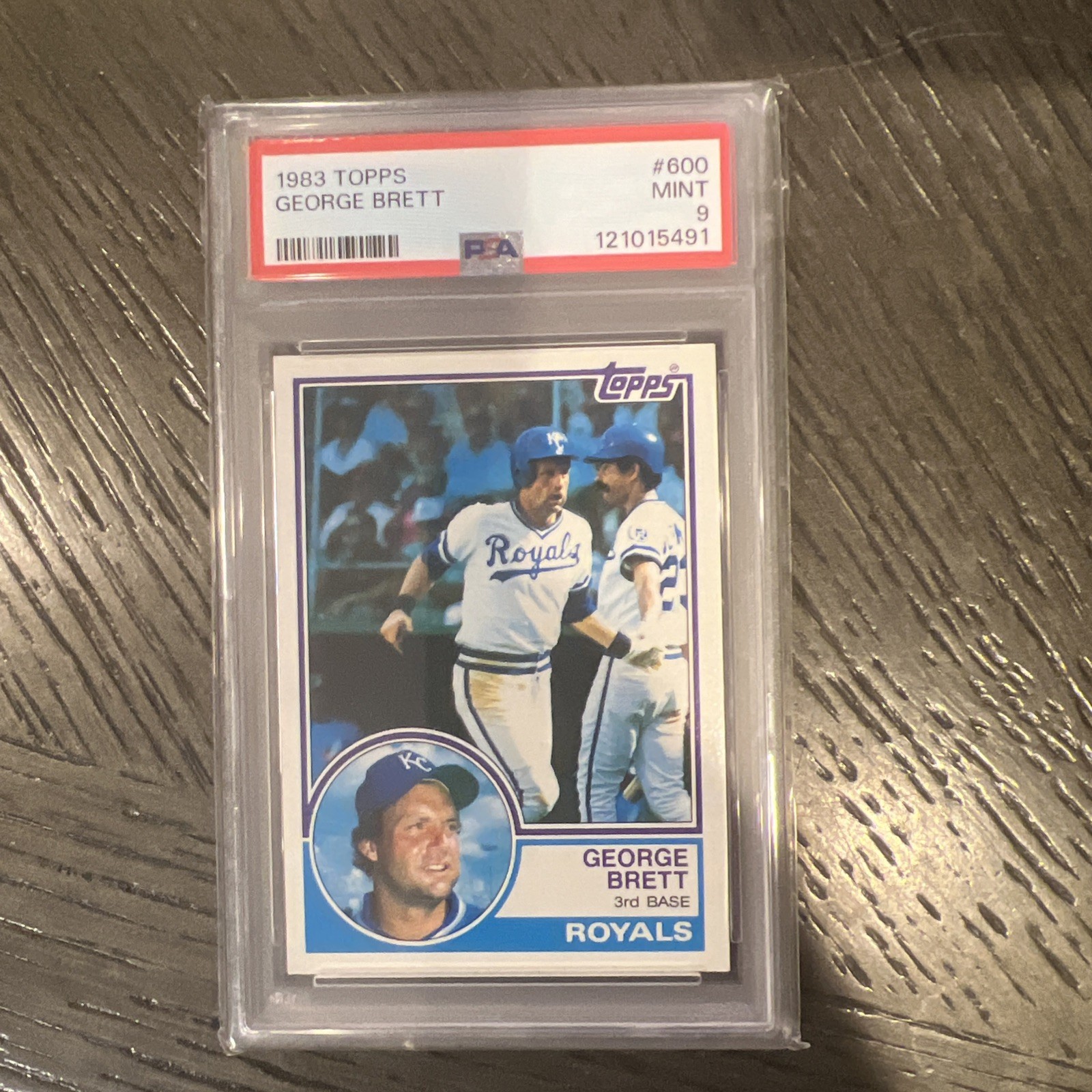 1983 TOPPS #600 GEORGE BRETT ROYALS HOF PSA 9
