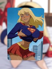 Supergirl DC Universe Anime Waifu Sexy Goddess Doujin Lewd Hentai Card