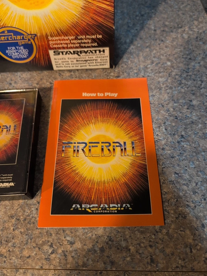 Atari 2600 Fireball Complete In Box CIB  Supercharger Arcadia Tested  - Image 3 of 4