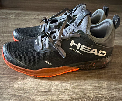New HEAD Men s Pickleball Shoes US 11 Medium Black Gray Orange