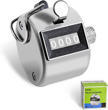 Metal Tally Counter Clicker Counter Handheld Pitch Counter, Manual Mechanical