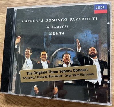 CARRERAS  DOMINGO  PAVAROTTI  in concert 7 July 1990 / MEHTA / The Three Tenors
