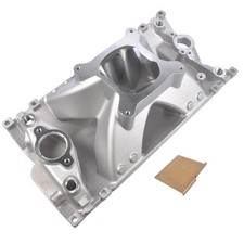 Vortec Single Plane High Rise Intake Manifold 52033 For Chevy Sbc 350 Aluminum