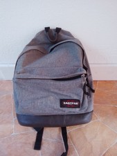 Plecak Eastpak Wyoming 811 / 05H SUNDAY GREY Z BRĄZOWĄ skórzaną podłogą 