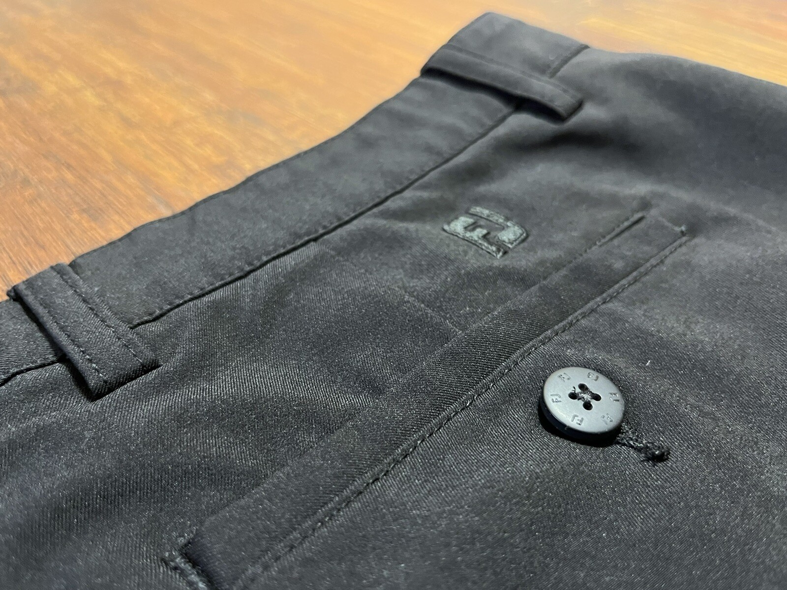 FootJoy Mens Black Golf Pants 38 X 30 Flat Front Casu… Gem