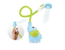Yookidoo Baby Bath Shower Head - Elephant Water Pump with Trunk Spout Rinser - C